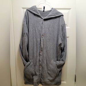 RVCA hooded sweatshirt button up